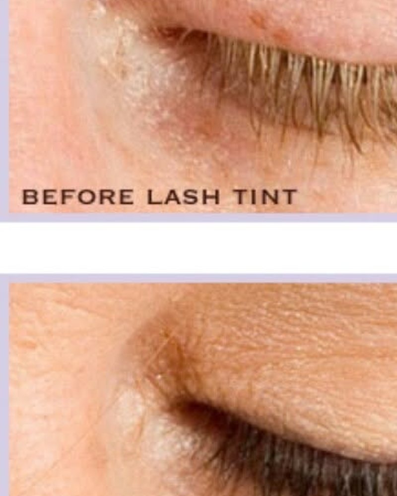 Before a lash tint at Hair Xpressions