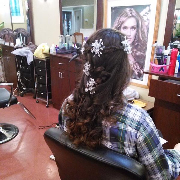 Bridal updo at Hair Xpressions