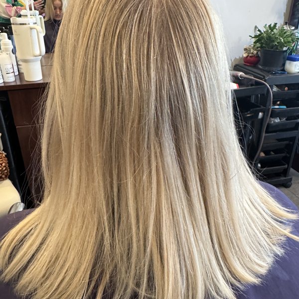 Champagne blonde color result
