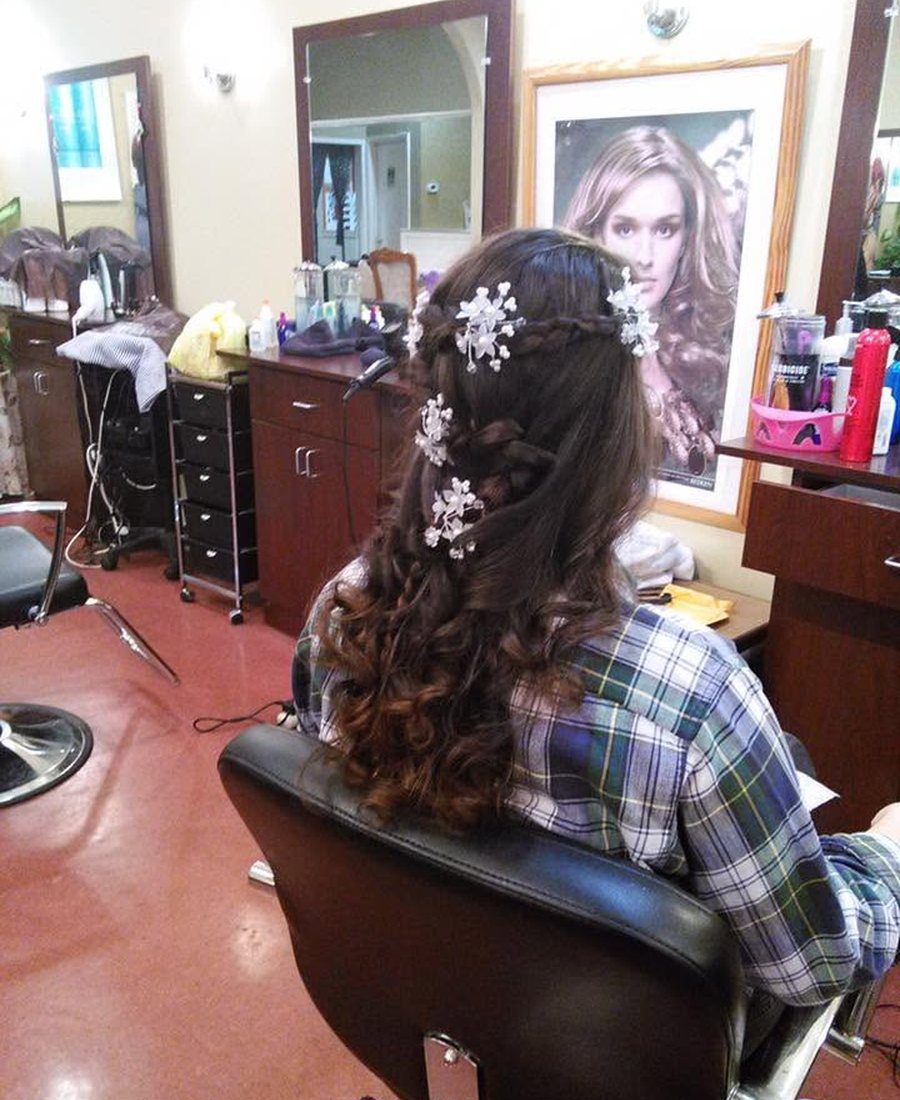 Bridal hair styling and event-ready finish at Hair Xpressions