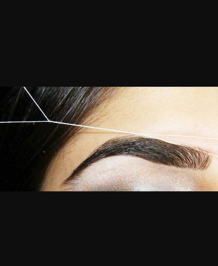 Threading and brow shaping service at Hair Xpressions