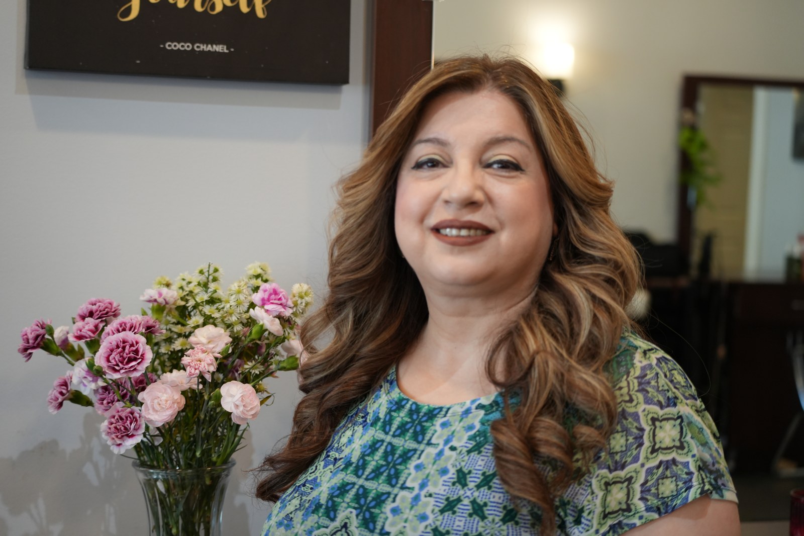 Portrait of Rose Delfariban, master stylist at Hair Xpressions
